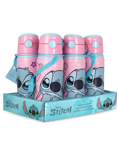 Botella aluminio con asa 600 ml Stitch ST00131 DISNEY KIDS LICENSING