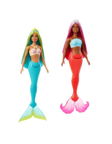 Muñeca Barbie Sirena con cola rígida. Surtida HRR02 BARBIE