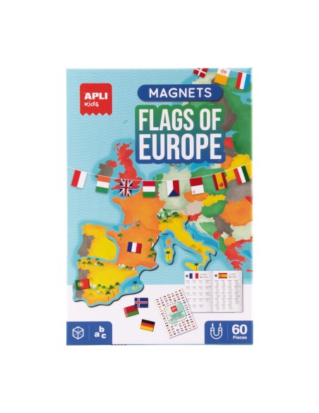 Magnets Banderas de Europa 20592 APLI KIDS