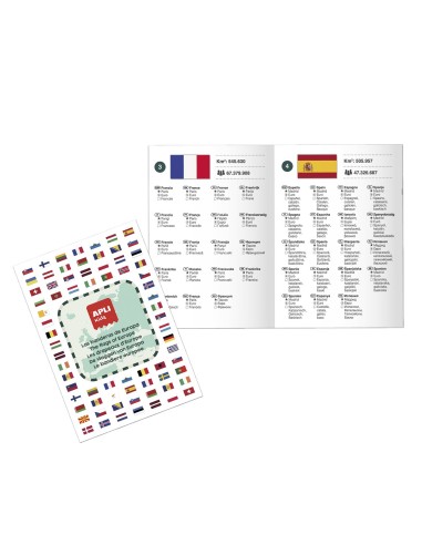 Magnets Banderas de Europa 20592 APLI KIDS