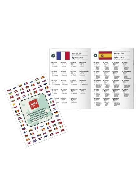 Magnets Banderas de Europa 20592 APLI KIDS