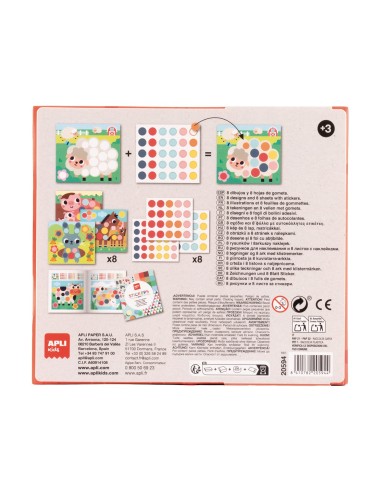 Caja de Stickers La Granja 20594 APLI KIDS
