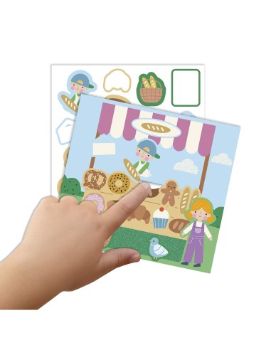 Caja de Stickers El Mercado 20595 APLI KIDS