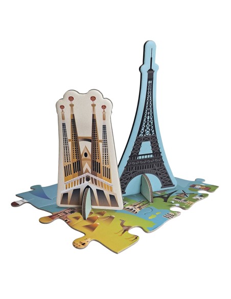 Puzzle Monumentos del Mundo 20632 APLI KIDS