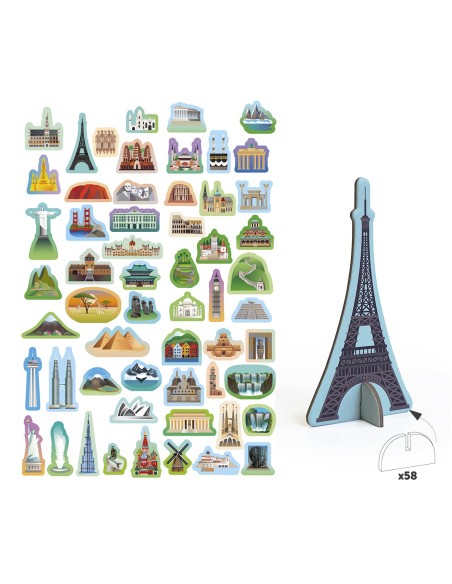 Puzzle Monumentos del Mundo 20632 APLI KIDS