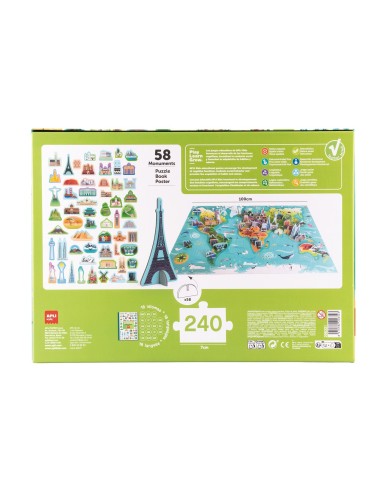 Puzzle Monumentos del Mundo 20632 APLI KIDS