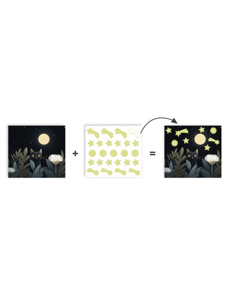 Caja de Stickers Glow in the Dark Osos 20680 APLI KIDS