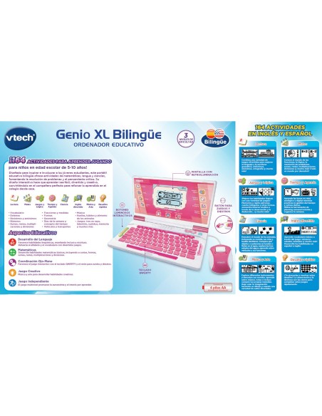 Genio XL Bilingüe Rosa 80-581267 V-TECH
