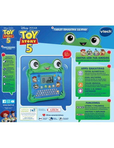 Tablet Educativa Toy Story 5 80-623522 DISNEY V-TECH
