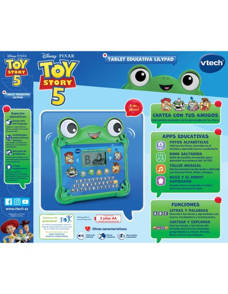 Tablet Educativa Toy Story 5 80-623522 DISNEY V-TECH