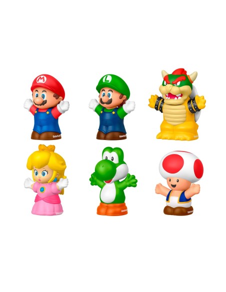 Pack 6 Figuras My Mario JHG63 SUPER MARIO LITTLE PEOPLE