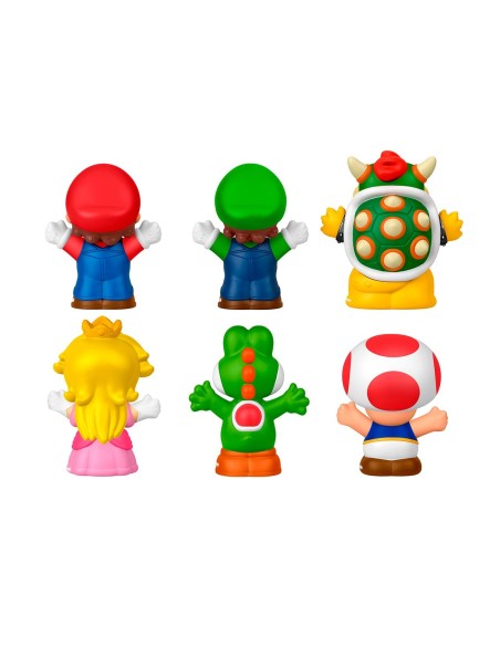 Pack 6 Figuras My Mario JHG63 SUPER MARIO LITTLE PEOPLE