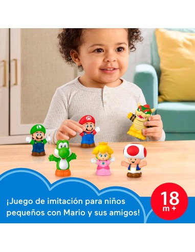 Pack 6 Figuras My Mario JHG63 SUPER MARIO LITTLE PEOPLE