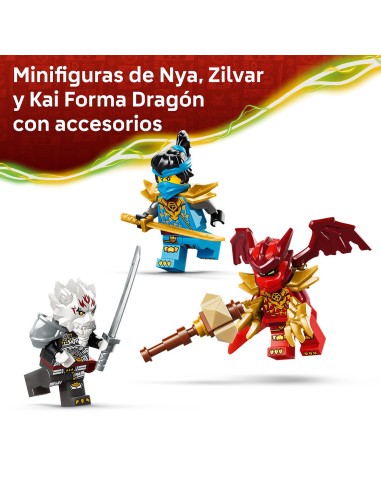 Zilvar y Bestia Dragón Grimtak 71863 LEGO
