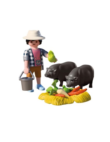 Granjero con Cerdito Panzón 72171 PLAYMOBIL
