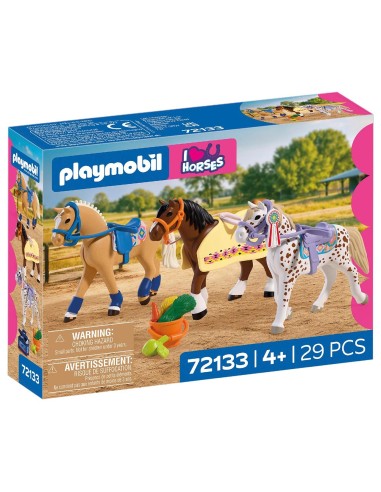 Tres Caballos de Colección 72133 PLAYMOBIL