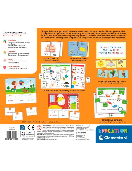 Juegos de Lectura 55598 CLEMENTONI