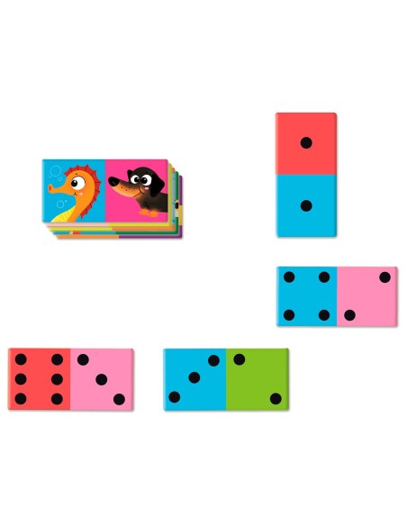 Dominó de Números y Animales 55603 CLEMENTONI