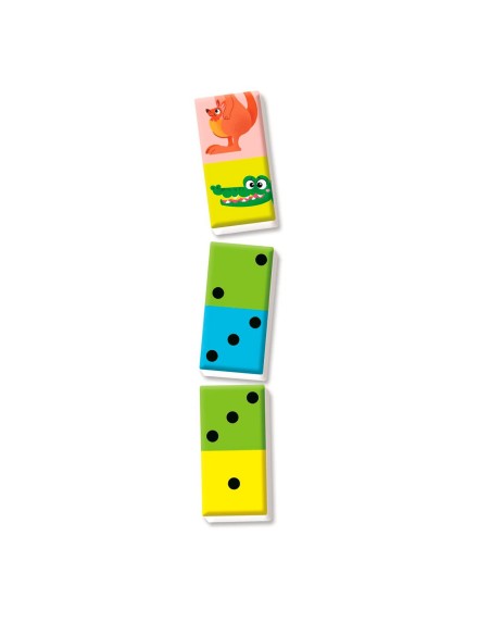 Dominó de Números y Animales 55603 CLEMENTONI