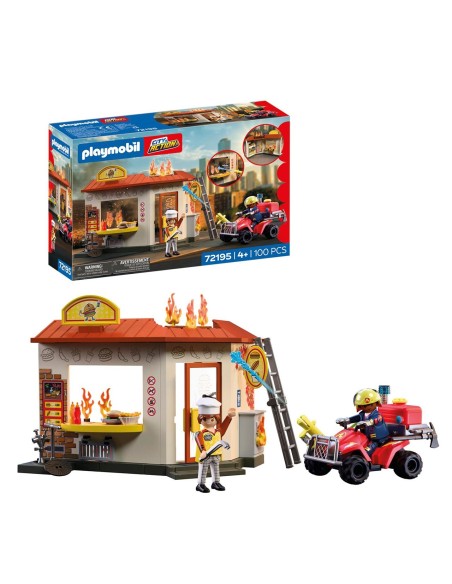 Quad de Bomberos con Hamburguesería 72195 PLAYMOBIL
