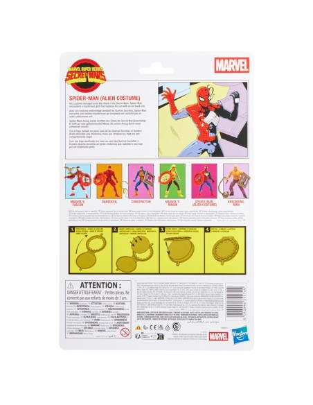Figura Retro Spider-Man Traje Simbionte G2419 MARVEL HASBRO
