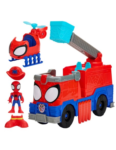Spidey Rescuewebs Camión de Bomberos G1992 MARVEL HASBRO
