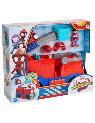 Spidey Rescuewebs Camión de Bomberos G1992 MARVEL HASBRO