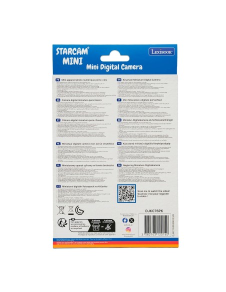 Mini Cámara Digital Rosa DJKC76PK LEXIBOOK