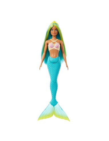 Muñeca Barbie Sirena Cabello Fantasía Azul HRR03 BARBIE