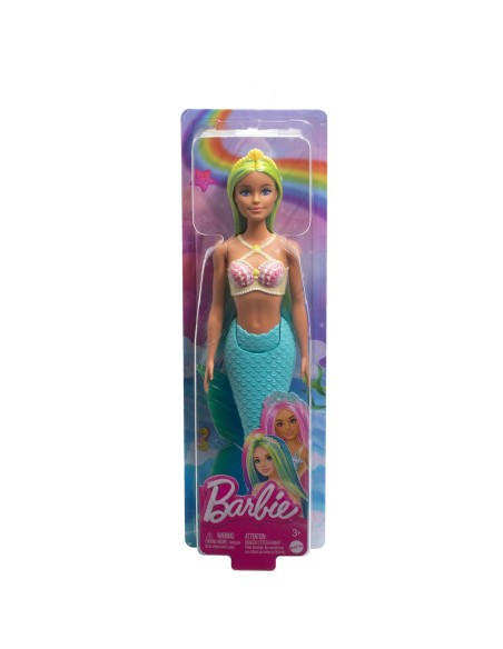 Muñeca Barbie Sirena Cabello Fantasía Azul HRR03 BARBIE