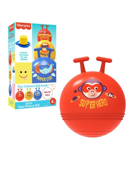 Saltador rojo 42 cm. con hinchador 920D00085 FISHER PRICE DEQUBE