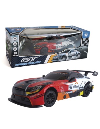 Vehiculo gtspeed racing rojo escala 1:24 733T00424 TACHAN