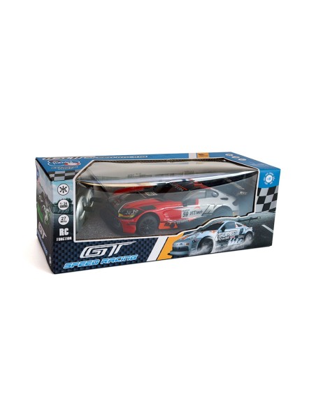 Vehiculo gtspeed racing rojo escala 1:24 733T00424 TACHAN