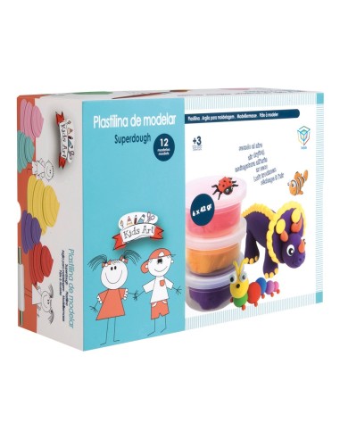 Set de plastilina secado rápido 12 modelos 912D00006 DEQUBE