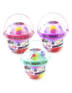 Cubo de 4 Slimes con 6 decoraciones SSC394 CANAL TOYS