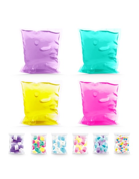 Cubo de 4 Slimes con 6 decoraciones SSC394 CANAL TOYS