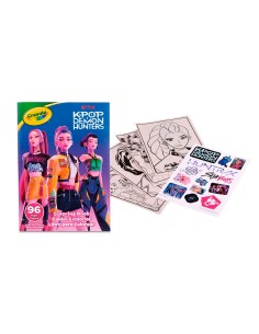 Libro para colorear 96 páginas 04-1296 K-POP DEMON HUNTERS CRAYOLA