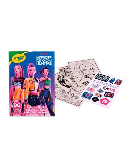Libro para colorear 96 páginas 04-1296 K-POP DEMON HUNTERS CRAYOLA