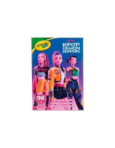 Libro para colorear 96 páginas 04-1296 K-POP DEMON HUNTERS CRAYOLA