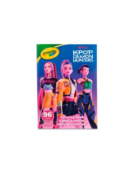 Libro para colorear 96 páginas 04-1296 K-POP DEMON HUNTERS CRAYOLA