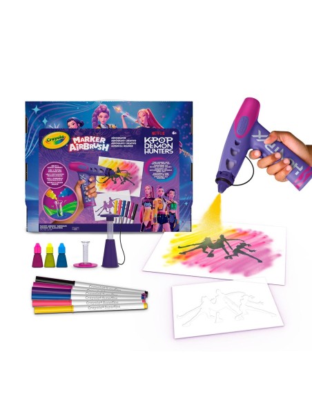 Súper Aerógrafo Creativo 74-7873 K-POP DEMON HUNTERS CRAYOLA
