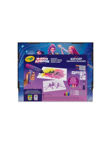 Súper Aerógrafo Creativo 74-7873 K-POP DEMON HUNTERS CRAYOLA