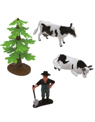 Set Granja con tractor a fricción y 10 accesorios. Luces y sonidos. 701T01050 TACHAN