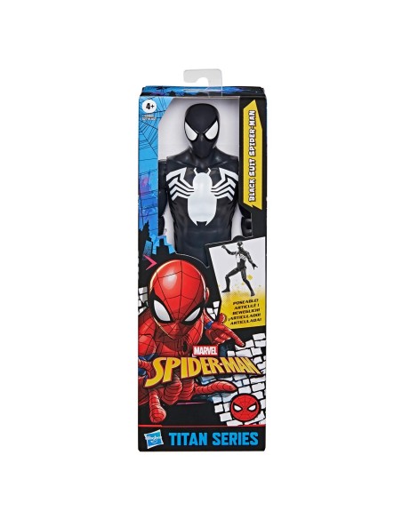 Figura Titán Series Spider-Man Traje negro G2860 SPIDERMAN HASBRO