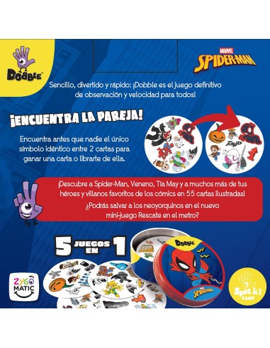 Dobble Spiderman DOBSPI07ES SPIDERMAN ASMODEE