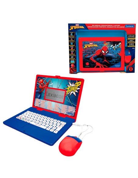 Portátil Educativo Bilingüe Spider-Man JC601SPi2 SPIDERMAN LEXIBOOK