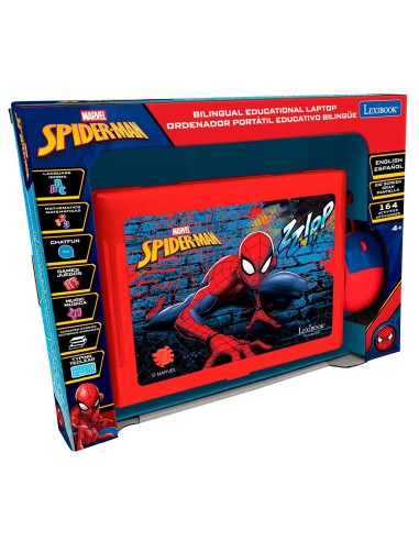 Portátil Educativo Bilingüe Spider-Man JC601SPi2 SPIDERMAN LEXIBOOK