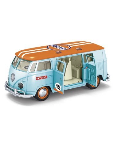 Furgoneta retro clásica a escala 1:14 con luces y música 757T01082 TACHAN