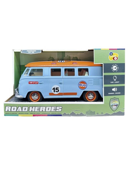 Furgoneta retro clásica a escala 1:14 con luces y música 757T01082 TACHAN