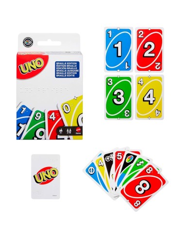 Juego UNO Braille JMK87 MATTEL GAMES